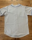 Vintage Los Angles Dodgers Stitched Grey Blank Majestic Jersey Men   s Xl