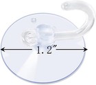 20 Packs Suction Cups 1 2 Inch Clear Sucker Pads With Hooks For Glass Home Organ
