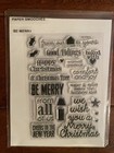Lot Of 5   Clear   Rubber Cling Stamps Christmas   Holiday Cards Various 
