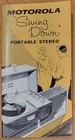 1964 Motorola Portable Stereo Color Tv Fold Out Advertising Pamphlet