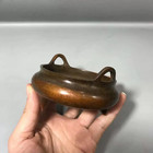 Chinese Old Collection Bronze Small Xuande Incense Burner Xuan Mark