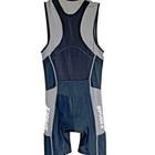 Sparx Men s Triathlon Skin Suit Large Gray Black Multi Pocket Polyamide Elastane