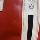 Vintage 60s Red White Brunswick Bowling Bag Retro Single Ball Storage Name Tag