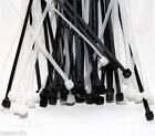 100 Pcs Pack 12  Inch Black Network Cable Cord Wire Tie Strap 60lbs Zip Nylon