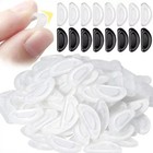 60 Pcs Clear Silicone Anti   slip Nose Pads For Eyeglasses Spectacles Eyewear