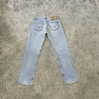 Vintage Levi 501 Jeans Actual 31x31 Light Wash 90s Usa Distressed