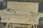 Antique Post Mortem Casket Photo 5513 Oddleys Strange   Bizarre
