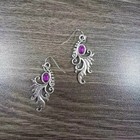 925 Silver Plated Retro Earrings Women s Ethnic Style Pendant Earrings