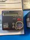 Sony Portable Minidisc Recorder player Walkman Mz-r70 Bundle W extras