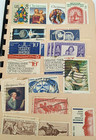 Vintage Stamp Book  the Stamp Collector s Stock Book  W  Over 100 Vintage Stamps
