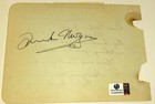Frank Morgan Signed 4x6 Vintage Album Page  wizard Of Oz  Rare Auto Jsa Loa