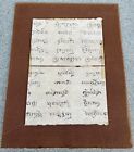 Antique 18 19th Century Buddhist Thai Manuscript Painting On Paper And Pigment 