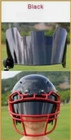 Black Full Size Football Helmet Visor  Eye Shield With Quick Clips 