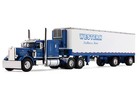 Dcp 351 Flattop Reefer Trailor  Western Distributing  Blue  60-2285