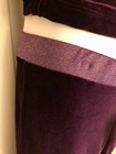 Gk Dance Jazz Pants Child Large Purple Velvet Foil Waistband Hip Huggers Sz Cl