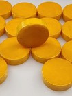 15 Vintage Butterscotch Yellow Catalin Marbleized Bakelite Backgammon Checkers