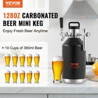 Vevor Pressurized Growler Mini Beer Keg Draft Beer Growler Home 128oz 4l Blue