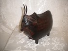 Primitive Metal Art Bull Unbranded 11  X 9  X 5  Mighty Handsome Box06