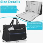 Akozlin 24in Dual Monitor Bag Padded Lcd Tv Transport Travel Case New Open Box