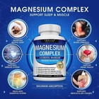 Toplux Magnesium Complex 1000mg  7 Types For Sleep  Muscle   Bone  90 Capsules