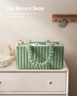Blissful Diary Flannel Diaper Caddy Organizer  Included Trendy Sage Green 
