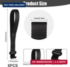 6pcs Rooftop Cargo Tie Down Hook Straps  Car Roof Cargo Carrier Door Hooks Car D