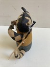 Primitive Vintage Handmade Folk Art Cat  Stitched Painted  D  Jarrett 1995