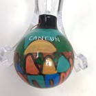 Talavera Christmas Ball Ornament Mexican Ceramic Folk Art Pottery Cancun Clay