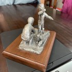 Rare Reed   Barton Pewter Statue Figure Christmas Eve Signed Irma Andrews  1148