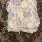 Pottery Barn Teen Loveshackfancy Garden Damask Smocked Quilt Queen Blue - Defect
