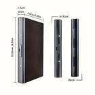 Credit Card Id Holder Slim Money Travel Wallet Stainless Steel Rfid Blocking