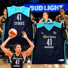 New York Liberty Kiah Stokes  41 Adidas Wnba Basketball Jersey Xl Draftkings