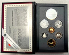 Canada Double Dollar 1991 Proof Set W  Silver  1 First Steamship  Coa  Box