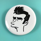 Quilloughby 2 25  Single Button   5 Styles  Morrissey Simpsons Prop Moz Snuffs