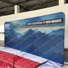 20ft Fabric Trade Show Display Backdrop Wall Pop Up Banner With Custom Print