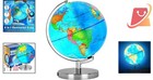 6 In 1 Illuminated World Globe Kids Adults Educational Light Up Map
