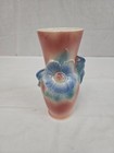 Vintage Royal Copley Pottery Floral Vase Pink Blue Art Pottery Usa