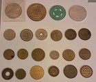 Vintage Tokens   Coin Collection Lot Of 22 Random Pieces - See Photos