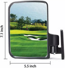 Side Mirrors For Yamaha Club Car Ezgo Rear View Mirror For Golf Cart