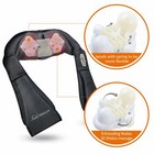 Snailax Shiatsu Neck Massager  3d Deep Kneading Shoulder Massager With Heat