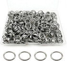Stainless Steel Jump Rings 12mm Open Close Jewelry Making 304 Mesh Connectors