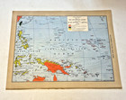 Vintage Wwii Rand Mcnally World Atlas Map Pages   southwest Pacific War Zone 1944