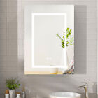 Led Bathroom Medicine Cabinet Touch 3 Color Light Wall Mounted Mirror Cabinet