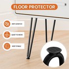 4 Pcs 12 Inch Hairpin Table Legs With Rubber Floor Protectors For Coffee Table
