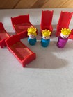 Vintage Fisher Price Little People  Castle 993 Replacement 9 Pc Lot King Prince