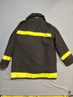 Vintage Firefighter Janesville Turnout Bunker Coat Black Size 42 Medium