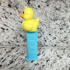 Pez Yellow Duck  Silo Relic Candy Dispenser With Blue Stem