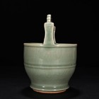 7 5  China Old Antique Porcelain Song Longquan Kiln Pink Green Glaze Bucket