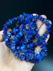 Unique Old Lapis Lazuli Necklace Natural Blue Gemstone