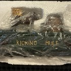 Vintage Cast Iron Mechanical Kicking Mule Coin Bank With Stopper